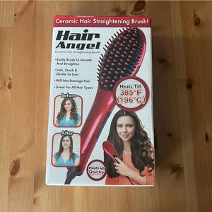 Hair angel ceramic hair straightening brush